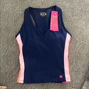 Lilly Pulitzer Navy and Light Pink Tank Top